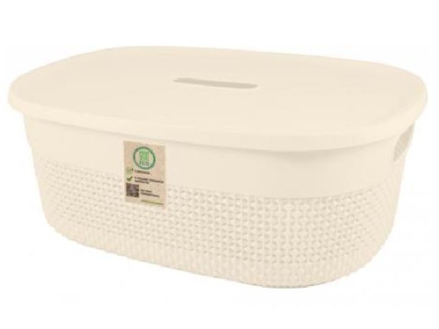 Корзина для хранения с крышкой OSLO 6л лен